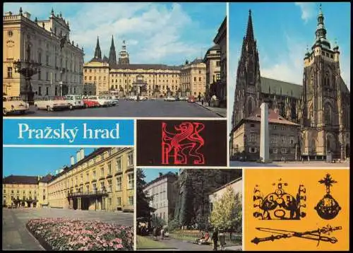 Postcard Prag Praha Mehrbildkarte mit Stadt-Ansichten 1975