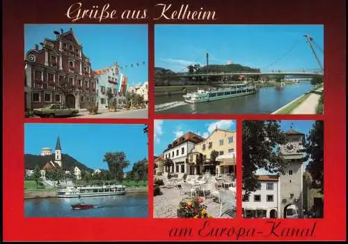 Ansichtskarte Kelheim Grüße aus Kelheim, Ortsansichten (Mehrbild-AK) 1998