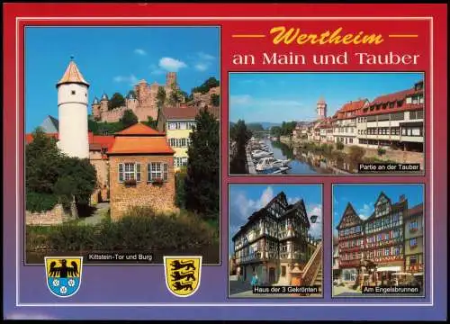 Ansichtskarte Wertheim Mehrbildkarte mit Stadtteilansichten 2000