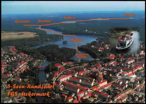 Templin Umland-Ansichten 5-Seen-Rundfahrt mit Schiff FGS Uckermark 2000