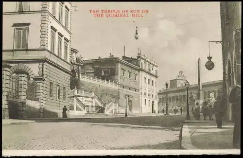 Sammelkarte Rom Roma TEMPLE OF SUN ON THE QUIRINAL HILL 1910