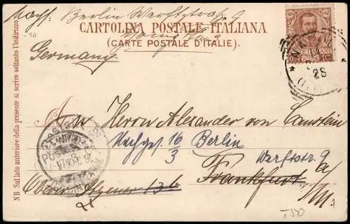 Cartolina Neapel Napoli Panorama e castel S. Elmo 1903