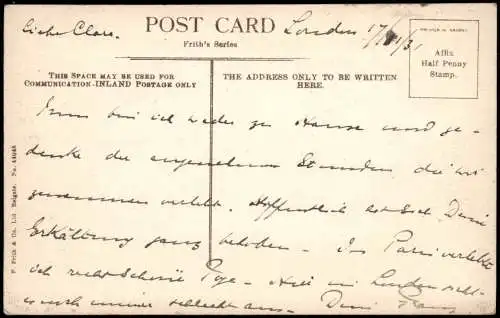 Postcard London Kensington Gardens Flower Walk 1910