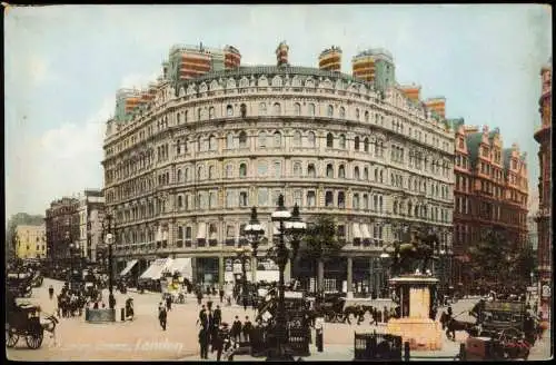 Postcard Charing Cross-London Geschäftsviertel Charing Cross 1910