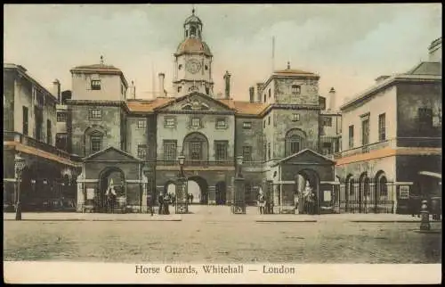 Postcard London Horse Guards, Whitehall London 1910