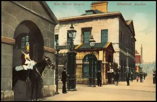 Postcard London The Horse Guards, Whitehall, London 1920