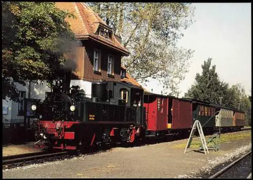 Schmalspurdampflokomotive IV K Nr. 145  Sachsenzug im Bahnhof Jonsdorf 2009