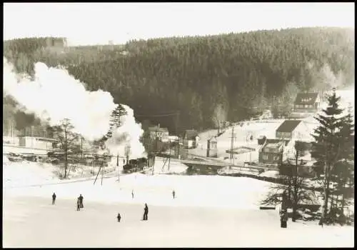 Jöhstadt Erzgebirge Schmalspurbahn Wolkenstein, 1975 bei der Schmalzgrube 1983