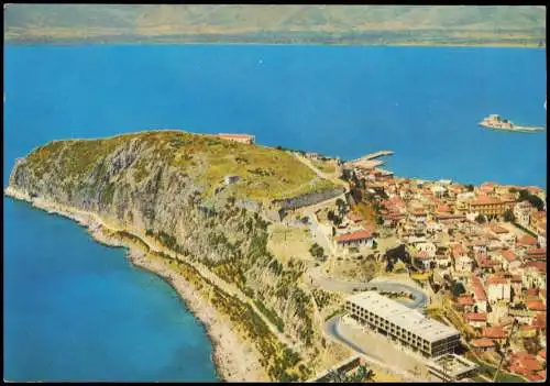 Nafplio Ναύπλιο NAUPLIA Panoramic view of the town and Bourdzi 1980