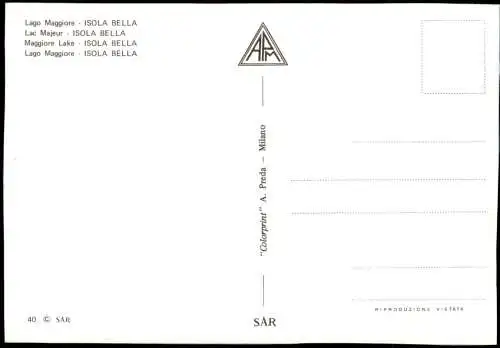 Cartolina Stresa Stresa Mehrbildkarte Lago Maggiore ISOLA BELLA 1980