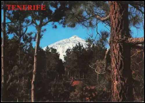 Postale .Teneriffa Landschaft Blick zum Teide 1983