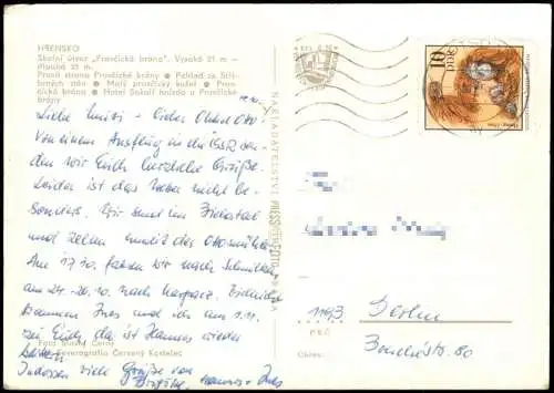 Postcard Herrnskretschen Hřensko PRAVCICKA BRANA Umland-Ansichten 1975