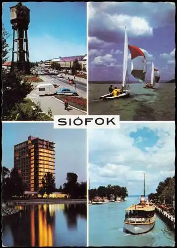 Postcard Siofok Siófok Mehrbildkarte mit Ortsansichten 1980