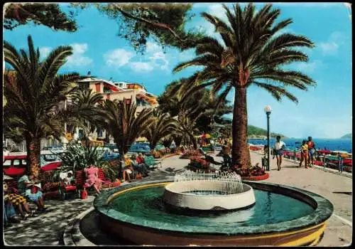 Cartolina Alassio Die Promenade dem Meer entlang 1962