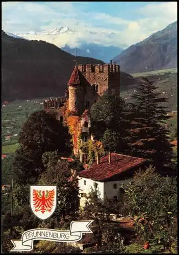 Cartolina Dorf Tirol-Meran Merano Brunnenburg 1980