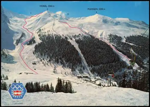 Ansichtskarte .Tirol Olympiagelände Axamer Lizum Österreich Tirol 1988