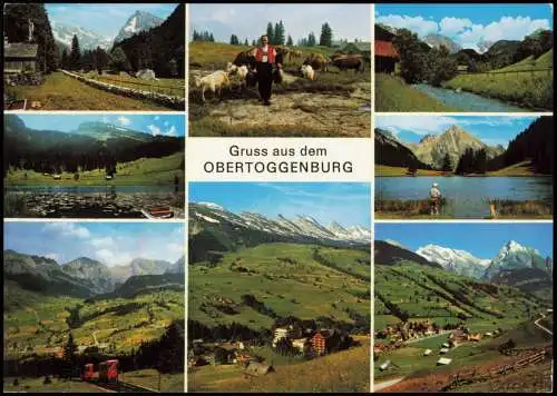 Ansichtskarte .Schweiz Mehrbildkarte Gruss aus dem OBERTOGGENBURG 1972