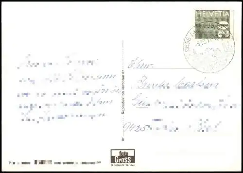 Ansichtskarte .Schweiz Mehrbildkarte Gruss aus dem OBERTOGGENBURG 1972