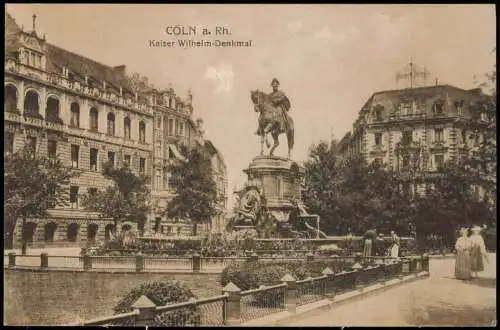 Ansichtskarte Köln Kaiser Wilhelm Denkmal 1919