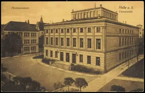 Ansichtskarte Halle (Saale) Universität Thomasianum. 1916