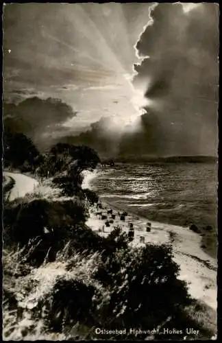 Ansichtskarte Todendorf Strand Partie bei Gewitter-Stimmung 1965