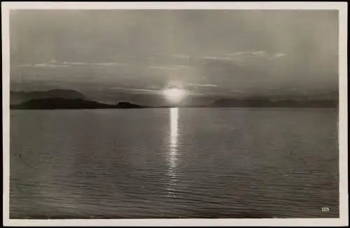 Norwegen Norge Mitternachtssonne, Stimmungsbild Norwegen Norge 1930