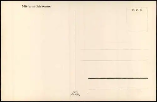 Norwegen Norge Mitternachtssonne, Stimmungsbild Norwegen Norge 1930