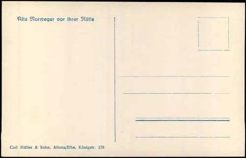 Norwegen Norge Alte Norweger vor ihrer Hütte (Norwegen, Norge) 1930