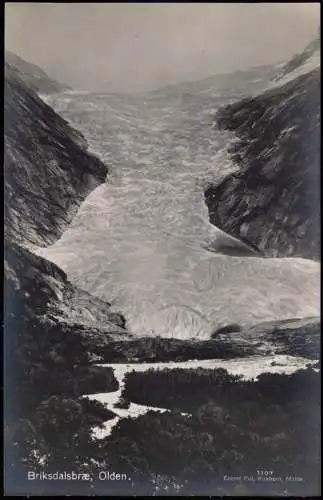 Norwegen Norge Briksdalsbræ, Olden, Gletscher Glacier (Norway Norge) 1910