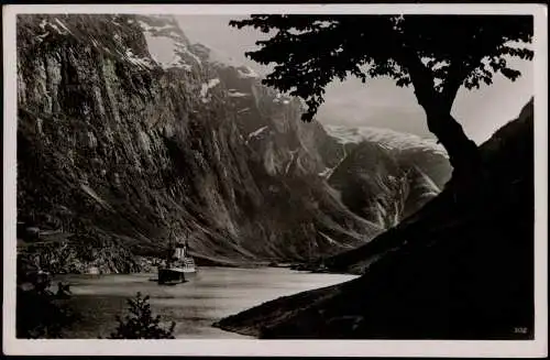 Norwegen Norge Norwegen Allgemein Nærofjord Fjord-Landschaft Norge Norway 1930