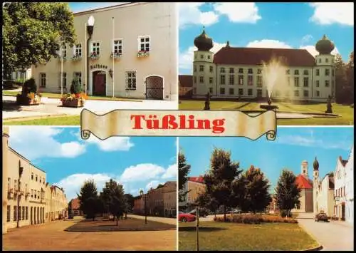 Tüßling Tüssling Mehrbildkarte mit Ortsansichten u.a. Rathaus 2006