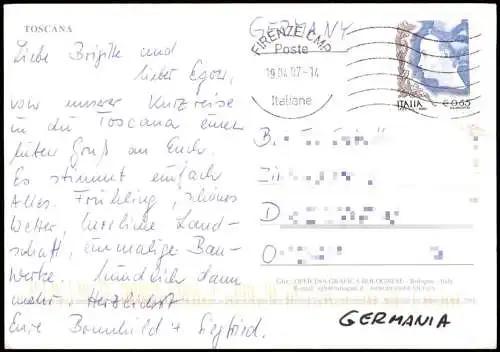 Italien Italia Ansichten aus der TOSCANA u.a. Lucca Punta Ala Firenze uvm. 2007