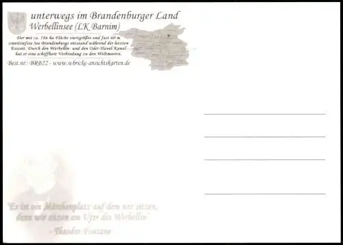 Schorfheide Mehrbildkarte Rund um den Werbellinsee im Brandenburger Land 2000