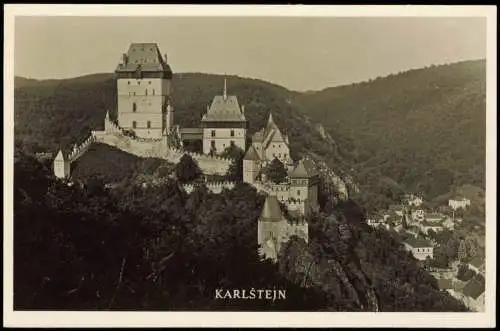 Postcard Karlstein Karlštejn Burg Karlštejn (Castle) 1960