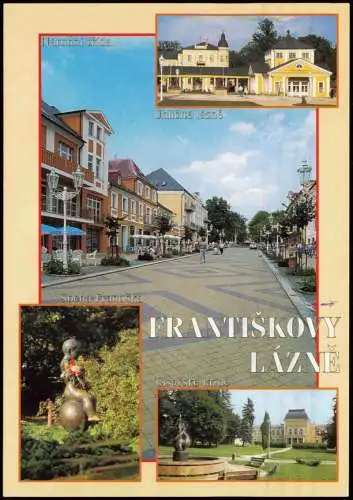 Franzensbad Františkovy Lázně Mehrbildkarte mit Statteilansichten 2003