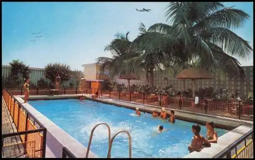 Barranquilla Hotel Génova "Piscina", Pool Hotelgäste, Palmen Palms 1970