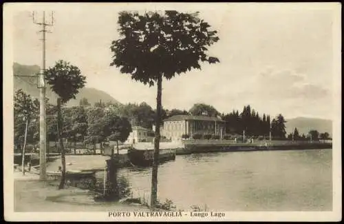 Cartolina Porto Valtravaglia PORTO VALTRAVAGLIA Lungo Lago 1926