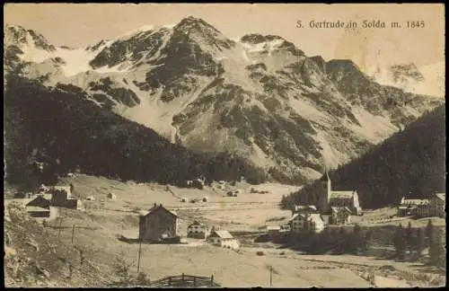 .Trentino-Südtirol S. Gertrude in Solda Trentino-Südtirol 1912