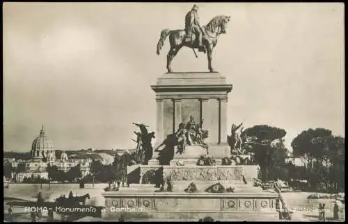 Cartolina Rom Roma Reiter-Denkmal, Monumento Garibaldi 1920