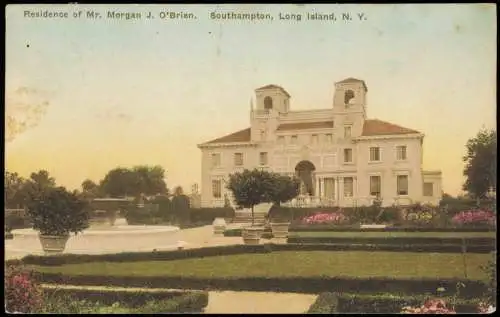 Southampton NY Town  Residence of Mr. Morgan J. O'Brien, Long Island N. Y. 1920