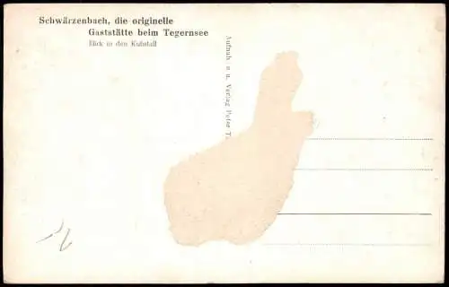 Tegernsee  Schwärzenbach originelle Gaststätte  Tegernsee Blick  Kuhstall 1920