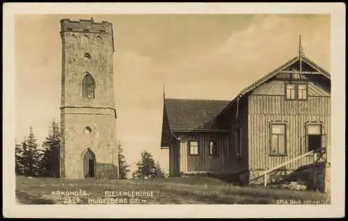 Benetzko Benecko ZALY HEIDELBERG 1021 m. KRKONOŠE RIESENGEBIRGE 1934