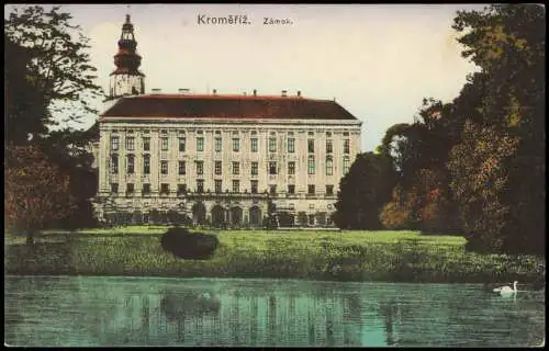 Postcard Kremsier Kroměříž Schloss Zámek (Castle Building) 1916