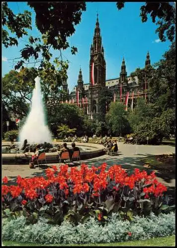 Ansichtskarte Wien Rathaus VIENNA City Hall Hôtel de Ville 1970