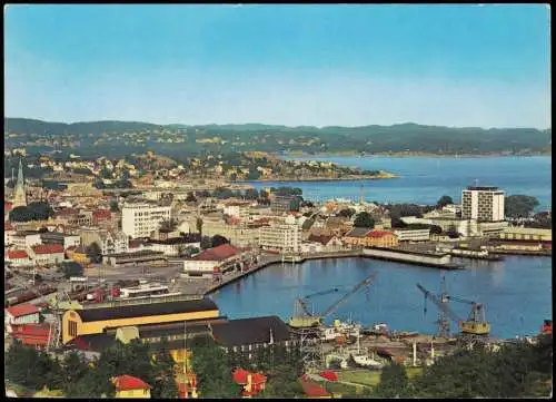 Kristiansund Christiansund   View of the town and the harbour 1971