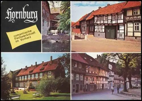 Ansichtskarte Hornburg Mehrbildkarte mit Ortsansichten 1970