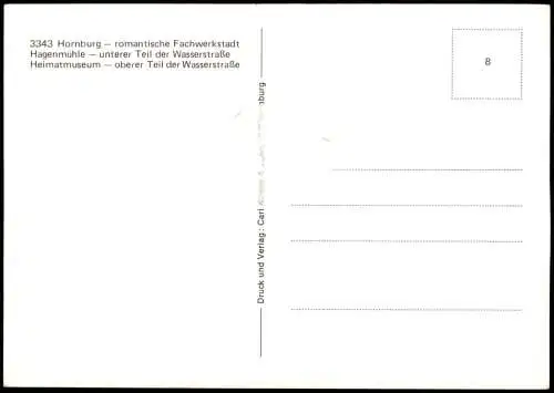 Ansichtskarte Hornburg Mehrbildkarte mit Ortsansichten 1970