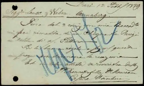 Ganzsache Ganzsache Italien 10 Centesimi 1889 Bari nach Laux & Weber, Annaberg