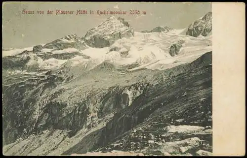 Ansichtskarte Mayrhofen Plauener Hütte in Kuchelmooskar Zillertal Tirol 1907