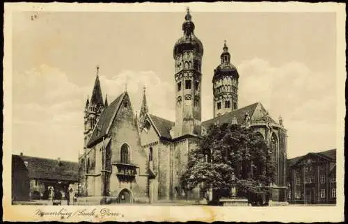 Lot 5 Ansichtskarten Naumburg (Saale) Dom, Rathaus, Repro, Kurheim Marienthal